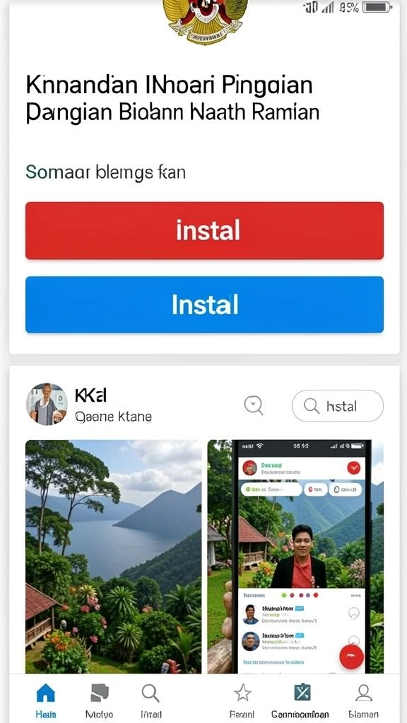 Tampilan antarmuka yang user-friendly.