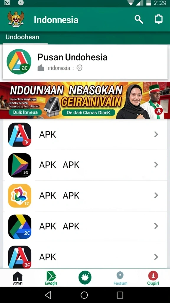 Tampilan antarmuka yang menarik dan modern.