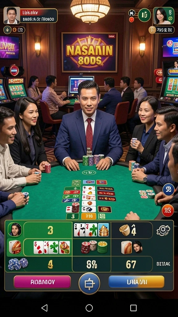 Tampilan utama 888R yang menawan dan mudah dinavigasi.