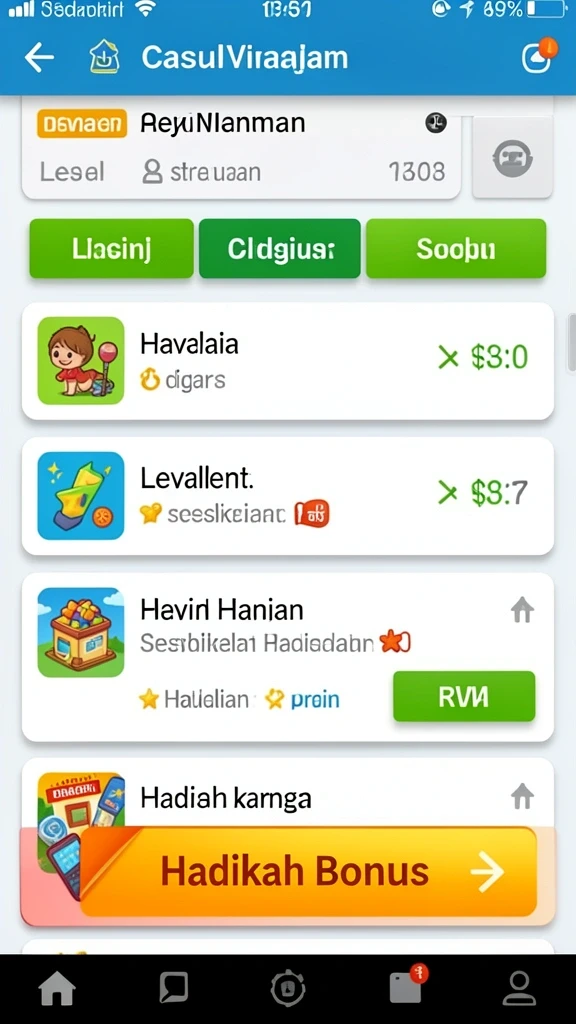 Tampilan antarmuka yang menarik dan user-friendly.