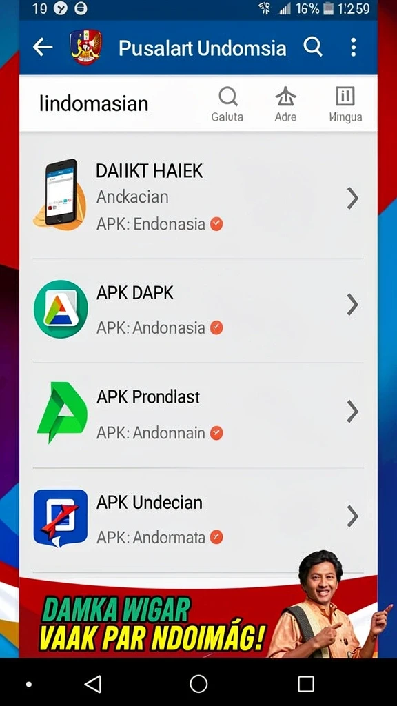 Screenshot aplikasi AGENHOKI menampilkan antarmuka pengguna yang ramah.