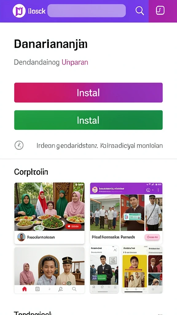Tampilan antarmuka yang menarik dan mudah dinavigasi.