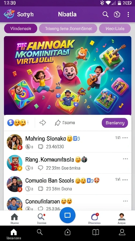 Tampilan karakter utama yang menarik dan dinamis.