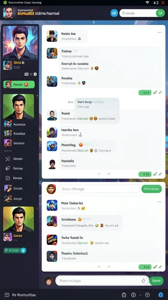 Screenshot menampilkan karakter utama di arena pertempuran.