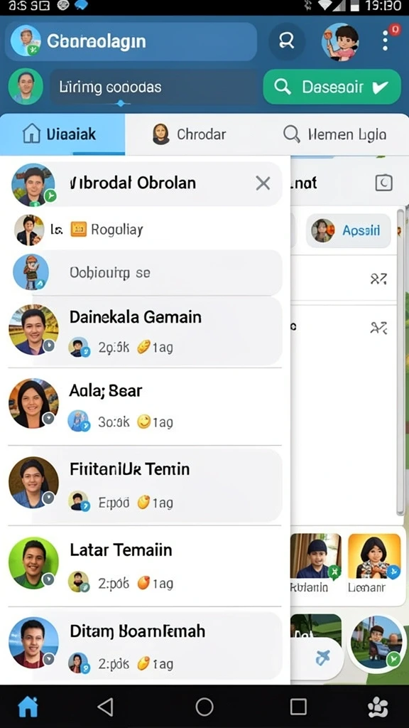 Beragam pilihan permainan seru tersedia.