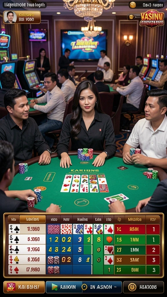 Menampilkan tampilan utama permainan dengan desain yang atraktif.