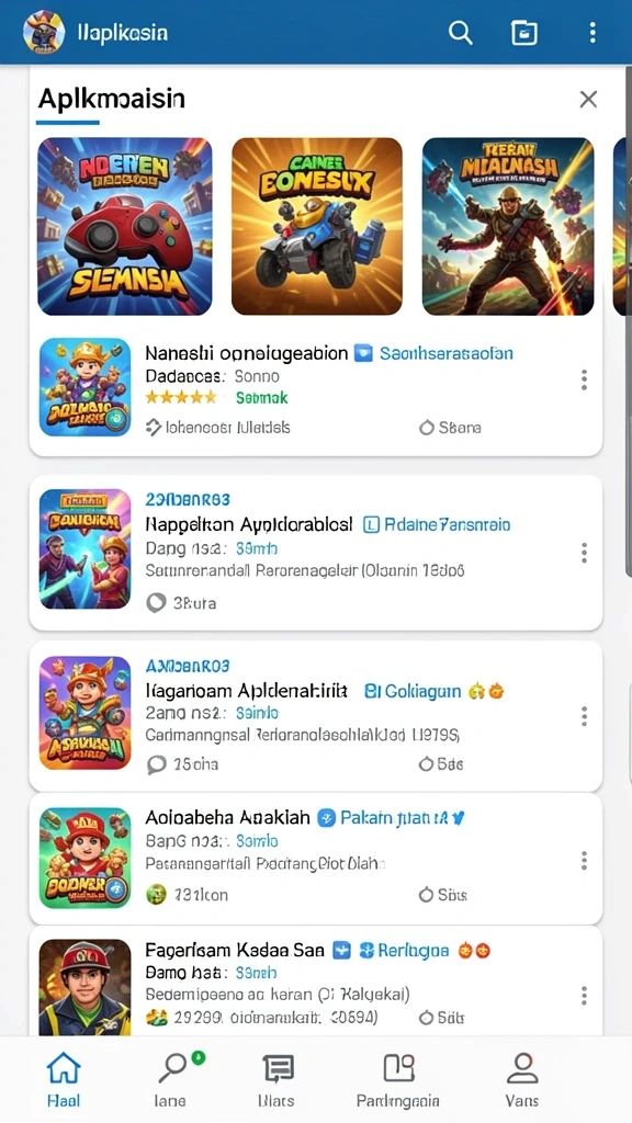 Menunjukkan salah satu mode permainan yang penuh warna dan menarik.