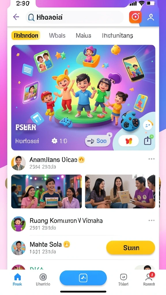 Tampilan antarmuka yang menarik dan user-friendly.
