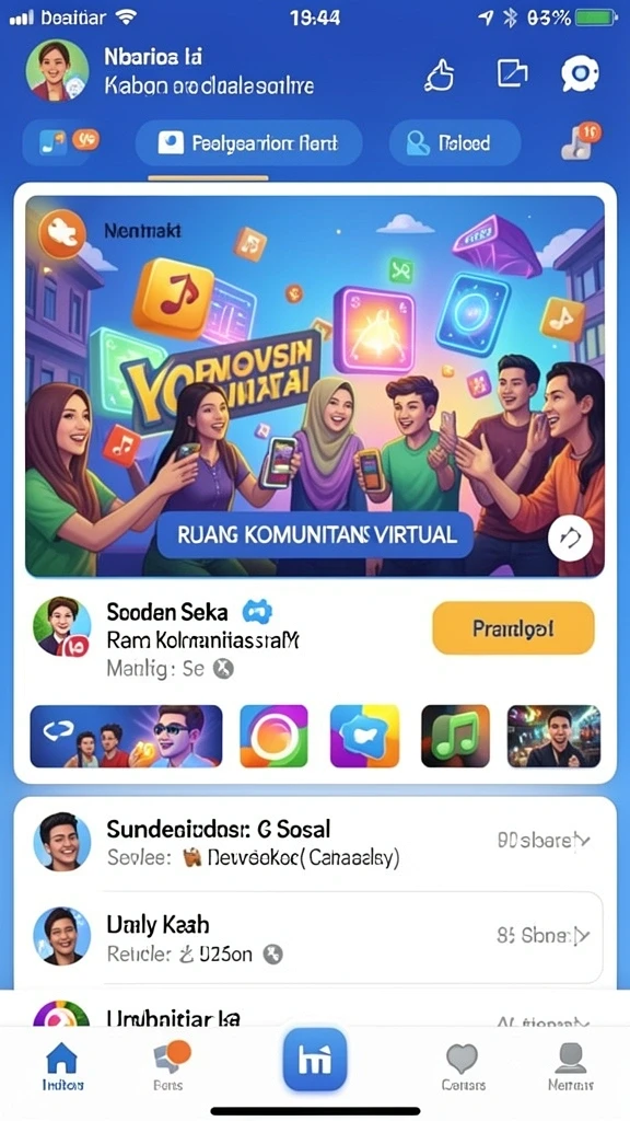Tampilan antarmuka yang user-friendly.