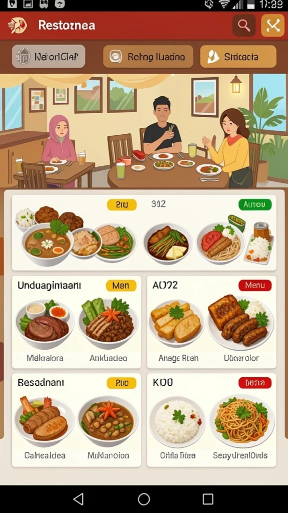 Fitur karakter unik yang dapat dipilih.