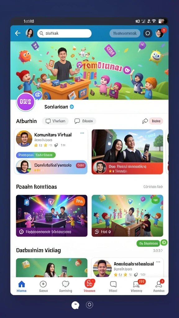 Mode multiplayer dengan pemain lain secara real-time.