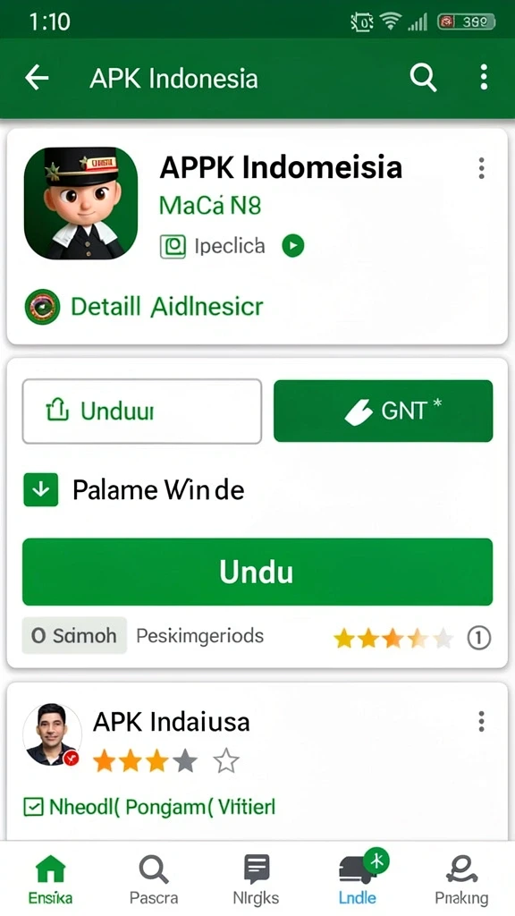 Screenshot fitur penghargaan yang menunjukkan berbagai item yang bisa didapat.