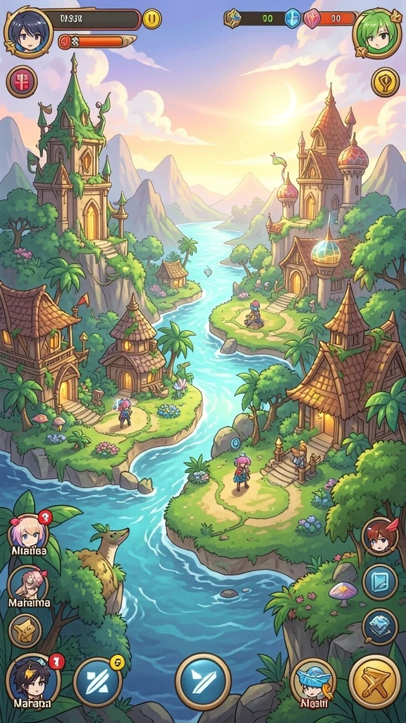 Screenshot dari mode multiplayer yang sangat seru.