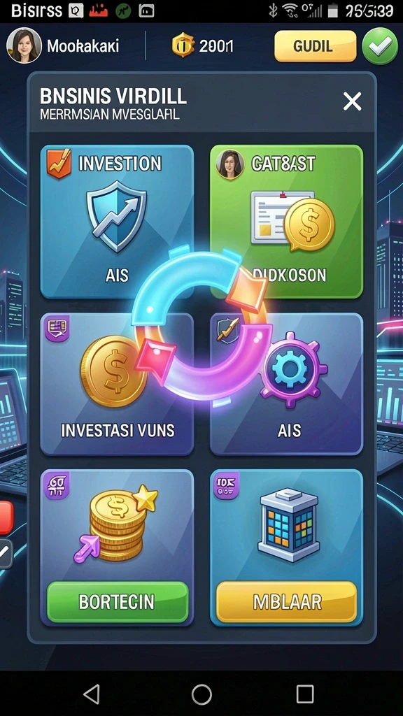 Pengguna sedang bersaing di mode multiplayer.