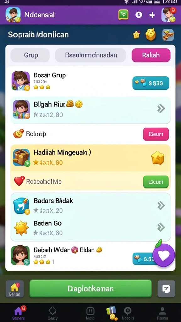 Gameplay yang seru dengan banyak tantangan.
