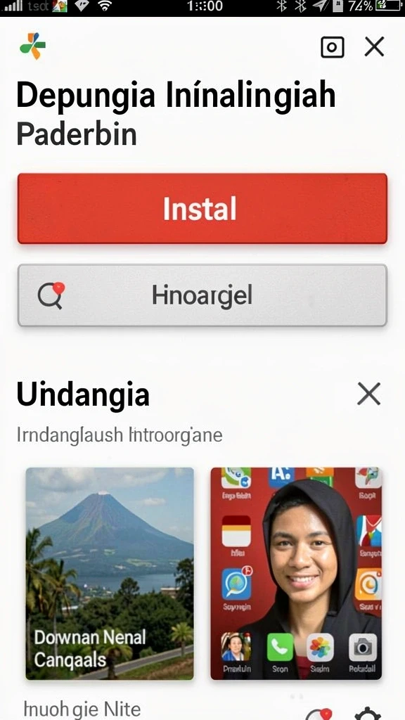 Tampilan dunia game yang indah dan menarik.