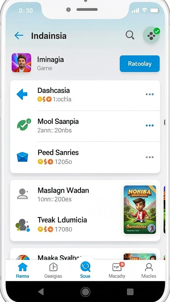 Beragam pilihan permainan yang seru dan menantang.