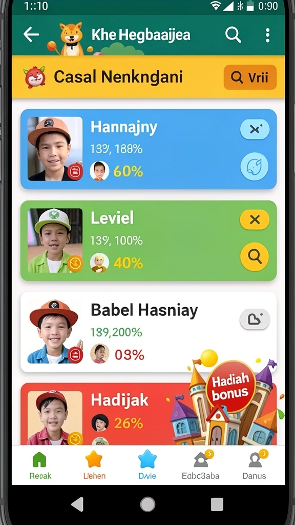 Screenshot menunjukkan karakter utama dalam aksi seru.