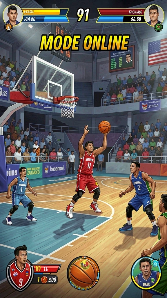 Tampilan grafik yang memukau dalam game.