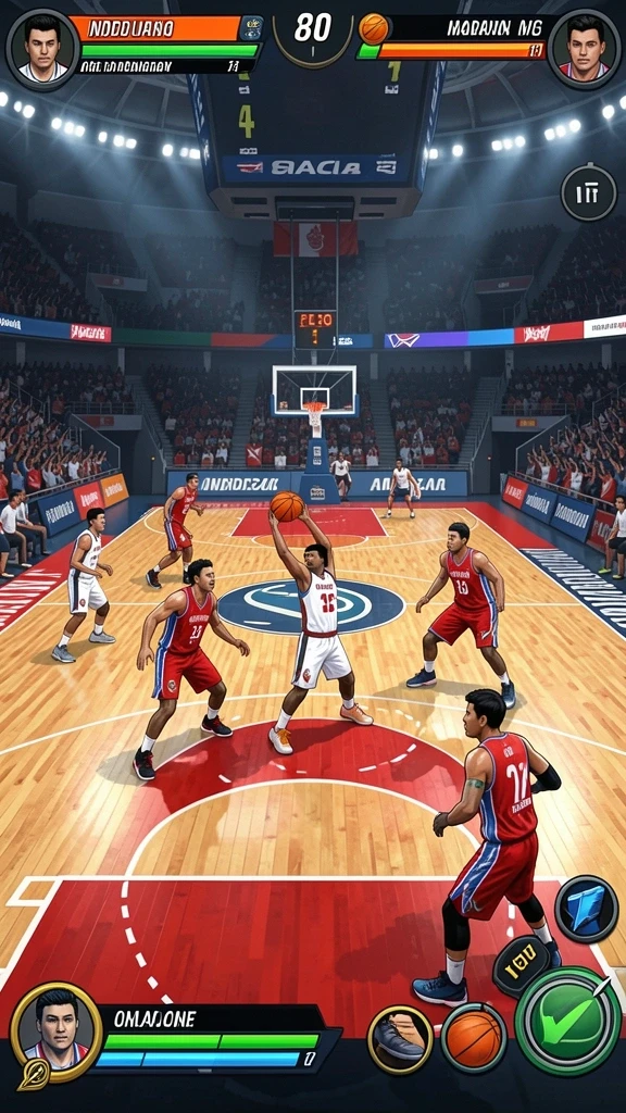 Menggambarkan fitur multiplayer yang seru dan kompetitif.