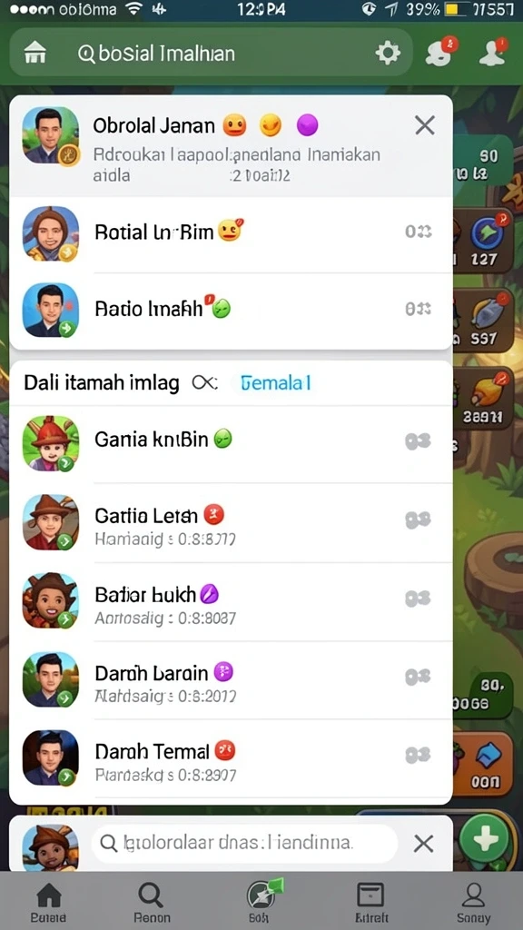 Tampilan awal permainan yang memukau dan interaktif.