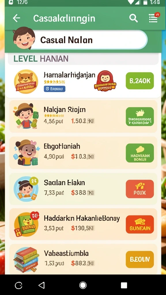 Grafis permainan yang memukau dan penuh warna.