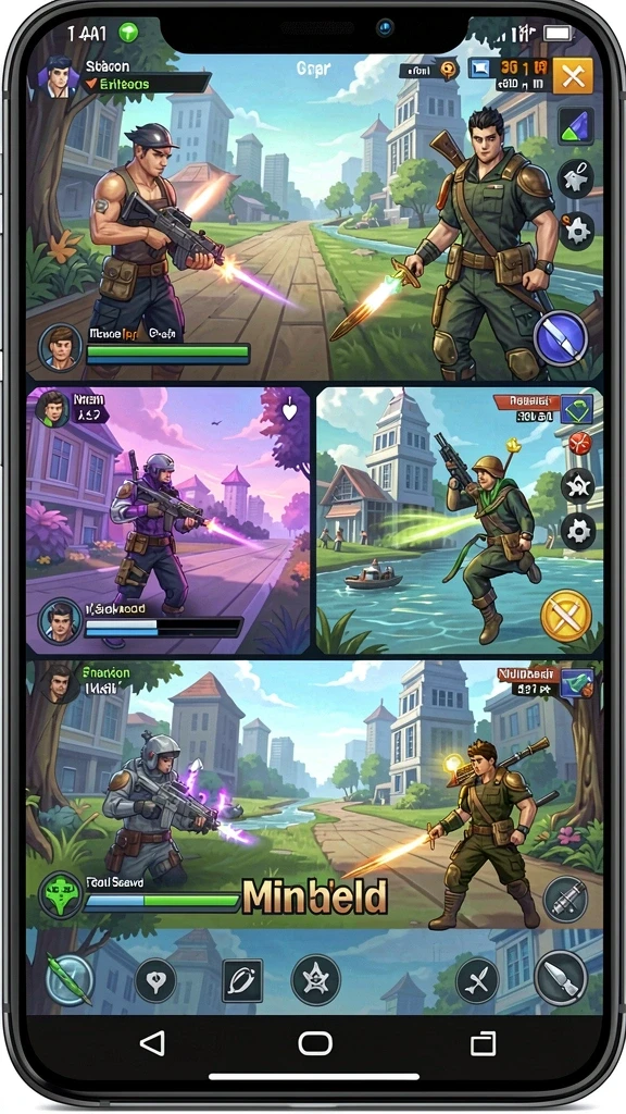 Tangkapan layar saat pertempuran seru dalam game.