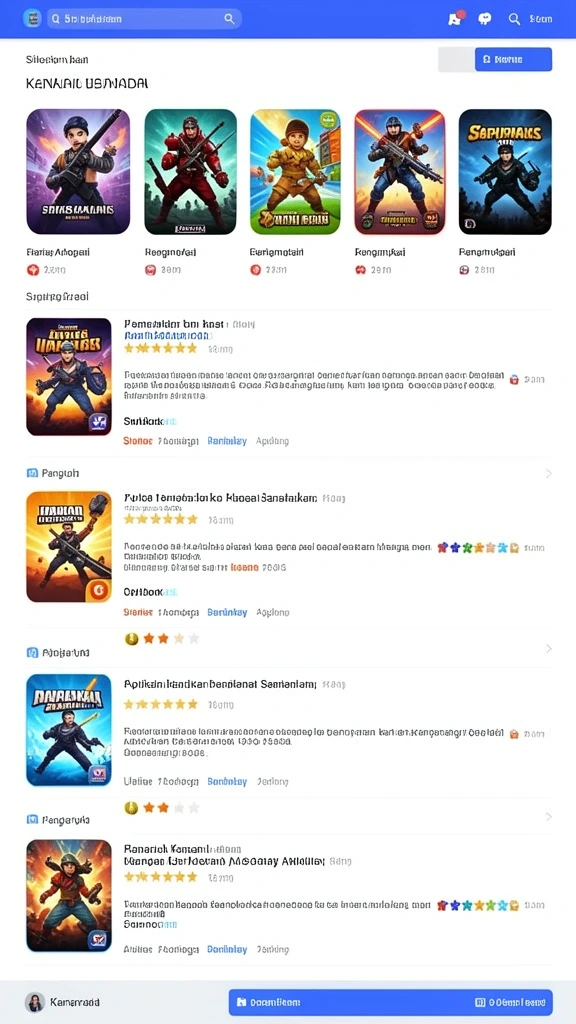 Berbagai karakter unik yang bisa dimainkan.
