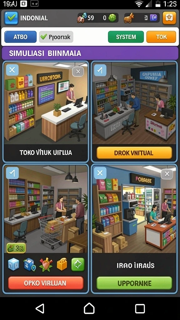 Tampilan antarmuka yang modern dan menarik.